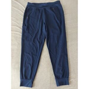 Purple Label Yoga by Healing Hands Women Scrub Pants Sz L